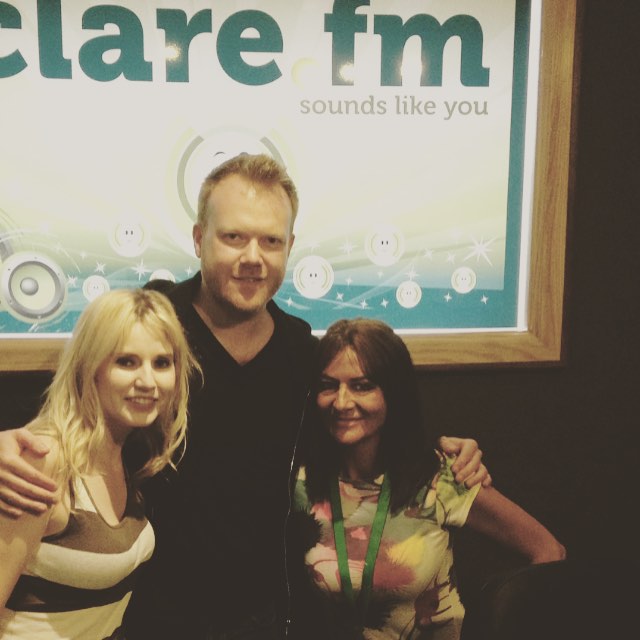 Lovely to see the gorgeous Lynsey Dolan and all our friends at Clare FM this afternoon. On to Kilkee now for tonight's gig. Whoohoo