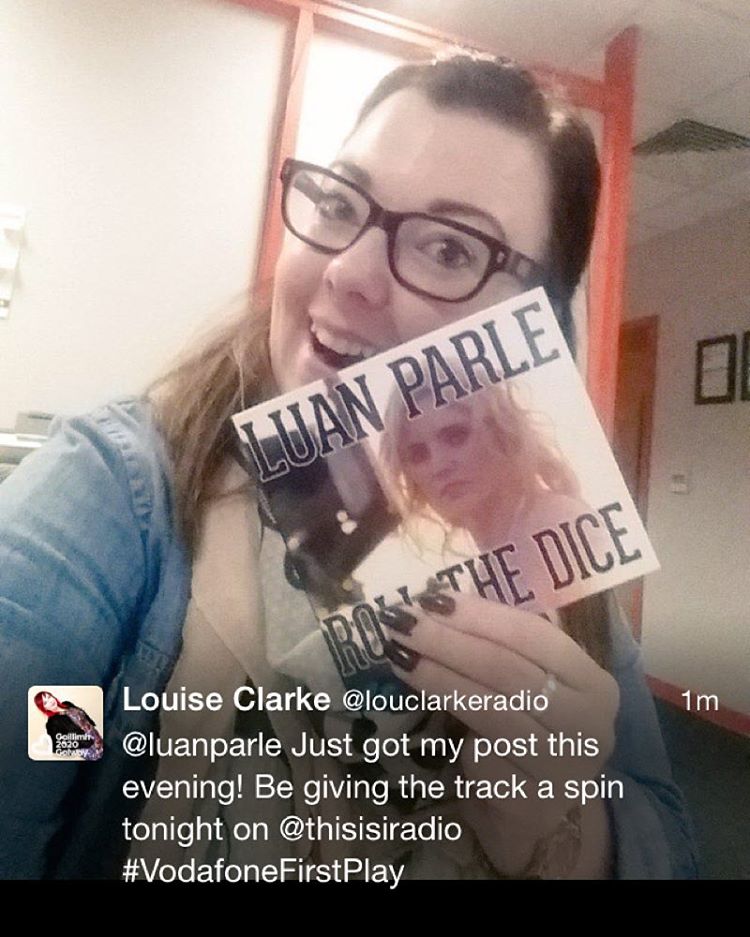 The oh so lovely & fellow @stellarmagazine award nominee Louise Clarke will be giving this a spin tonight on iradio :) #vodafonefirstplay #iradio #weekmade