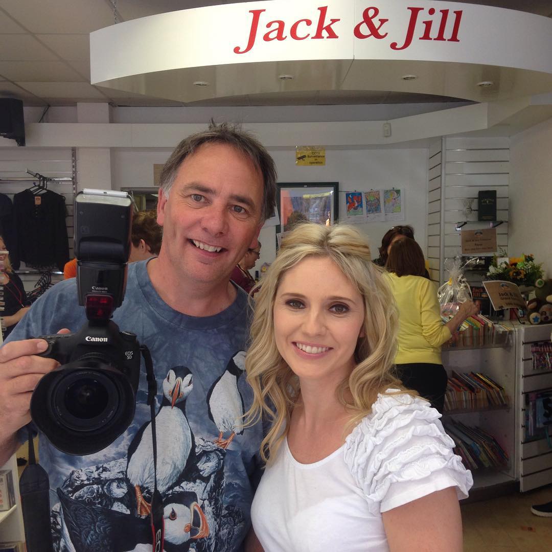 Great to finally get this man on the other side of the camera :) #photographer #jack&jills #opening #charity