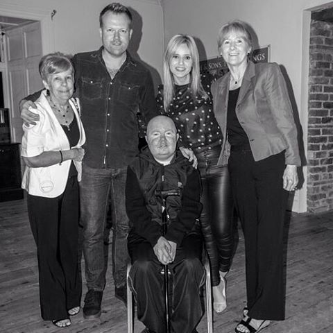 With our gorgeous families at recent gig in Enniscorthy Castle. Thanks so much to @jemnsphotography for the pic...#enniscorthycastle #gig #music #family