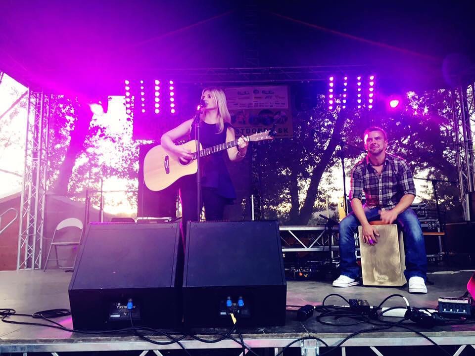 On stage at FestDobréRybníky Slovakia