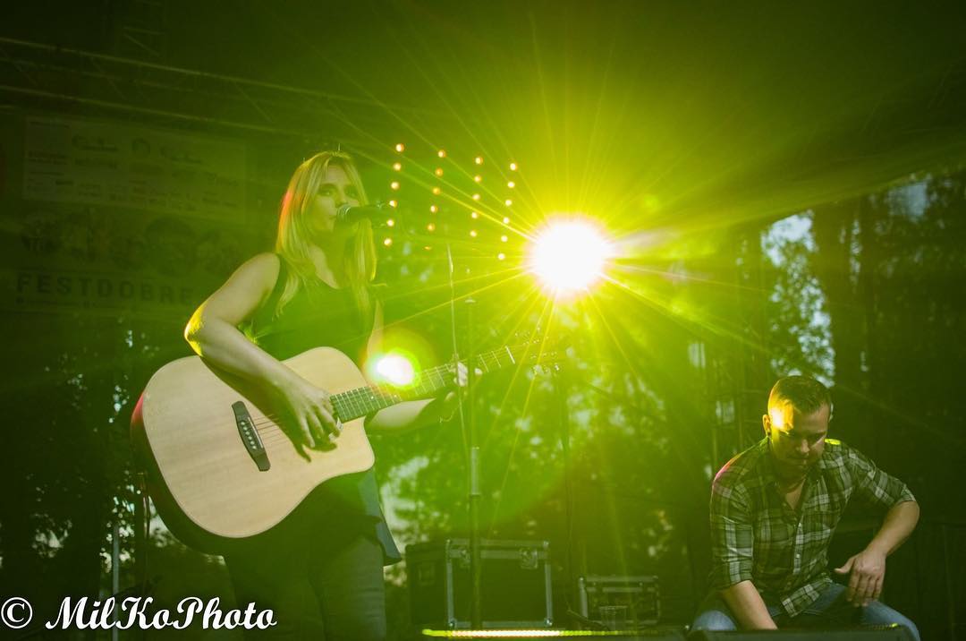 This is one of my favourite pictures of John and I playing at FestDobréRybníky July 2017. Photo by Milan Hrn?ek Koška.