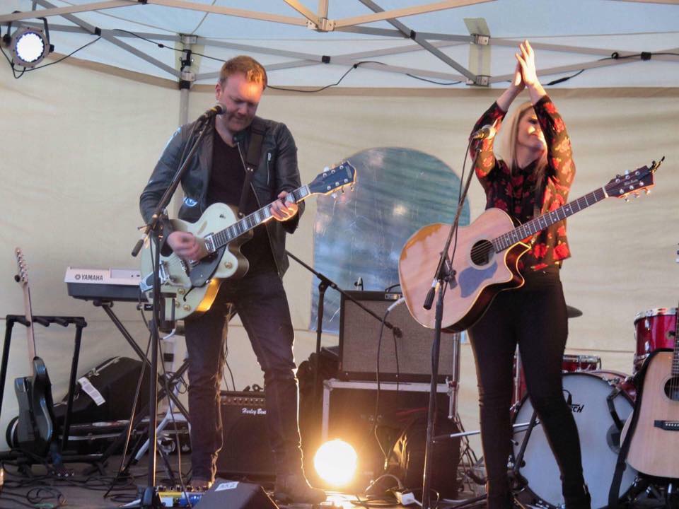 On stage at the Heinola Folk & Country Festival