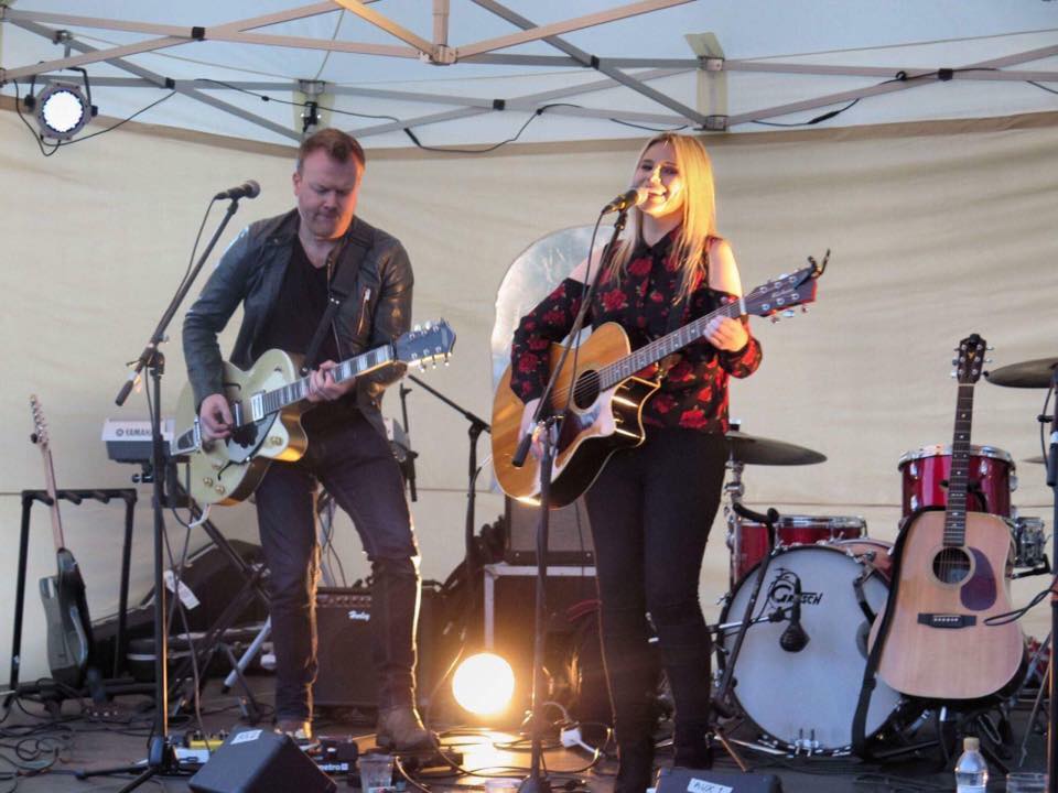 On stage at the Heinola Folk & Country Festival